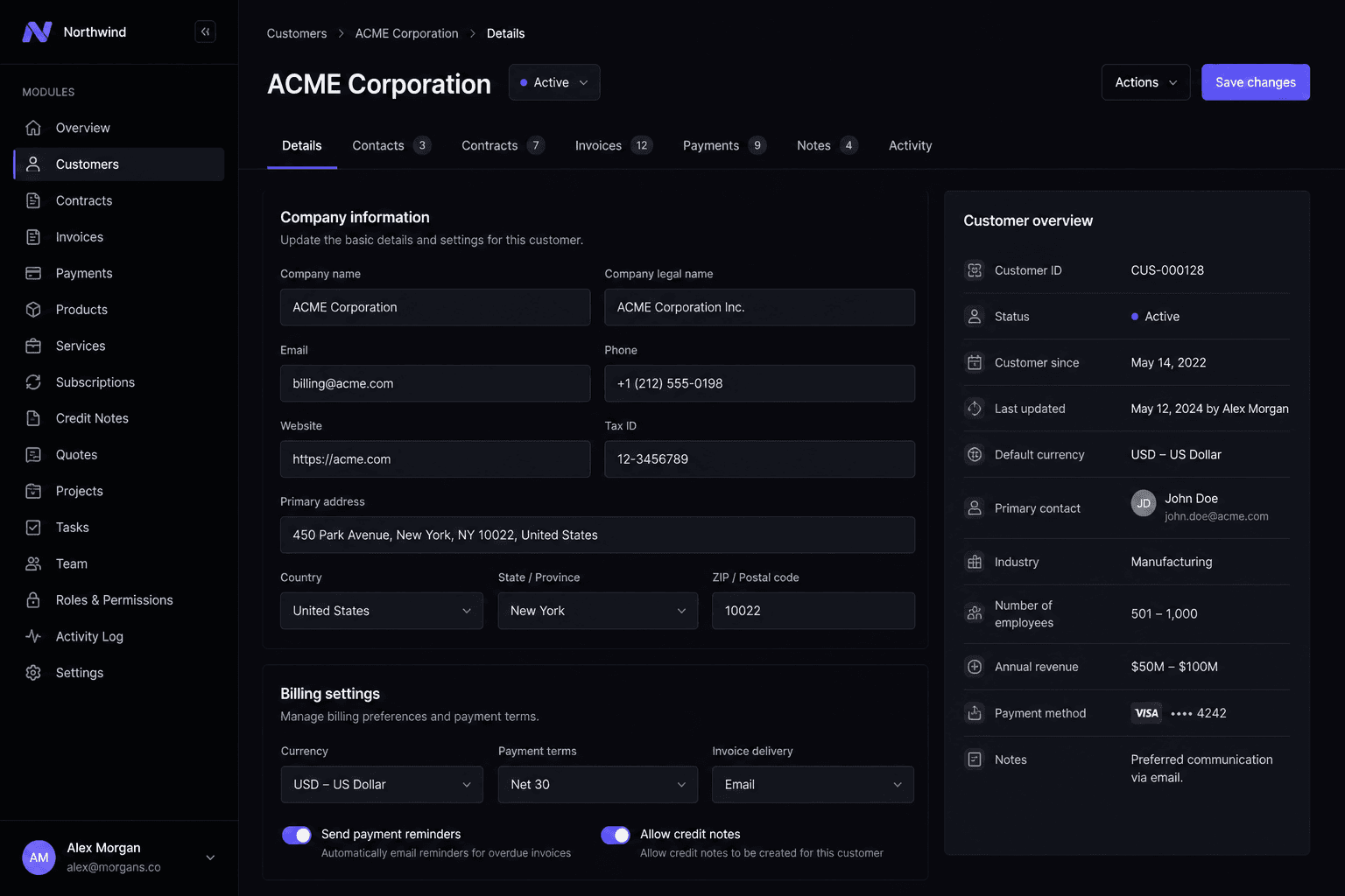 Representative interface still for Gyloop B2B application